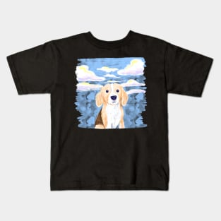 Sky beagle Kids T-Shirt